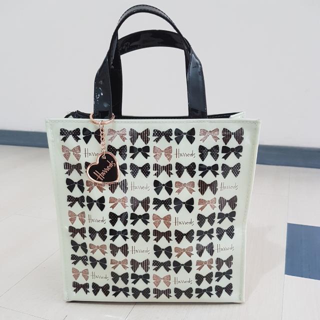 Harrods glitter discount bow bag
