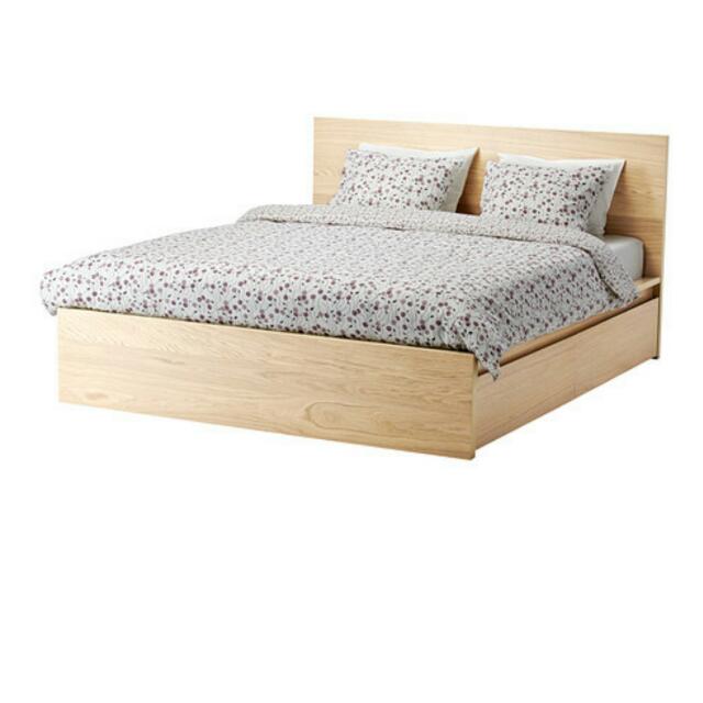 Ikea Malm Bed W Pocket Sprung Mattress 2 Drawers Last Week Photo