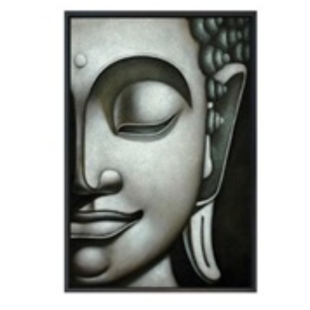 Oil Painting Of Buddha 13 Big Vintage Collectibles On Carousell