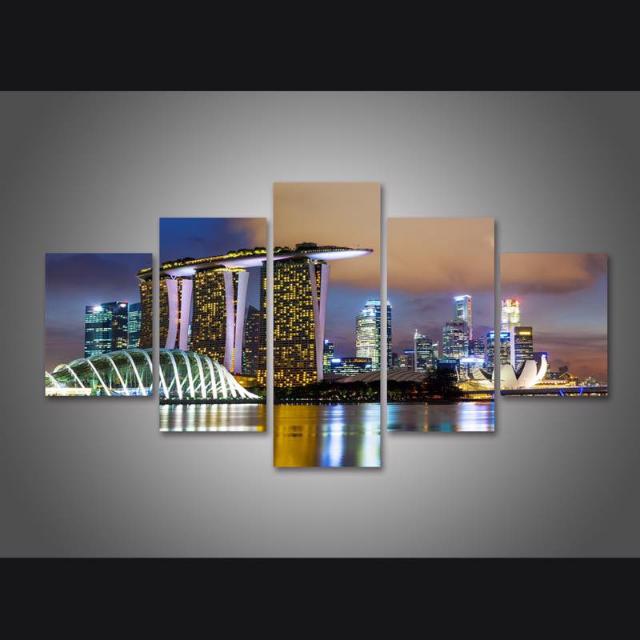  Singapore  Marina Bay Sands MBS Canvas Print Painting Wall  