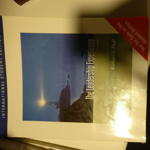 The Leadership Experience By Richard Daft Books Stationery