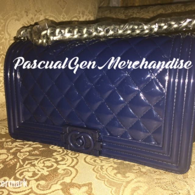 TOYBOY(Chanel le Boy Inspired)Jelly Bag, Luxury, Bags & Wallets on Carousell