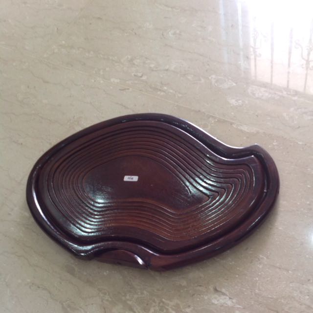 Traditional Bali Wood Carved Fruit Display Stand, Hobbies & Toys