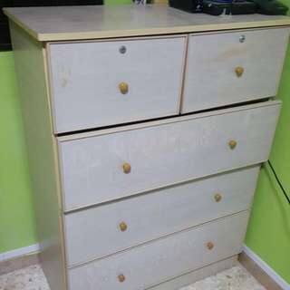 WOODEN WARDROBE WITH DRAWER GOOD CONDITION FAST DEAL $20