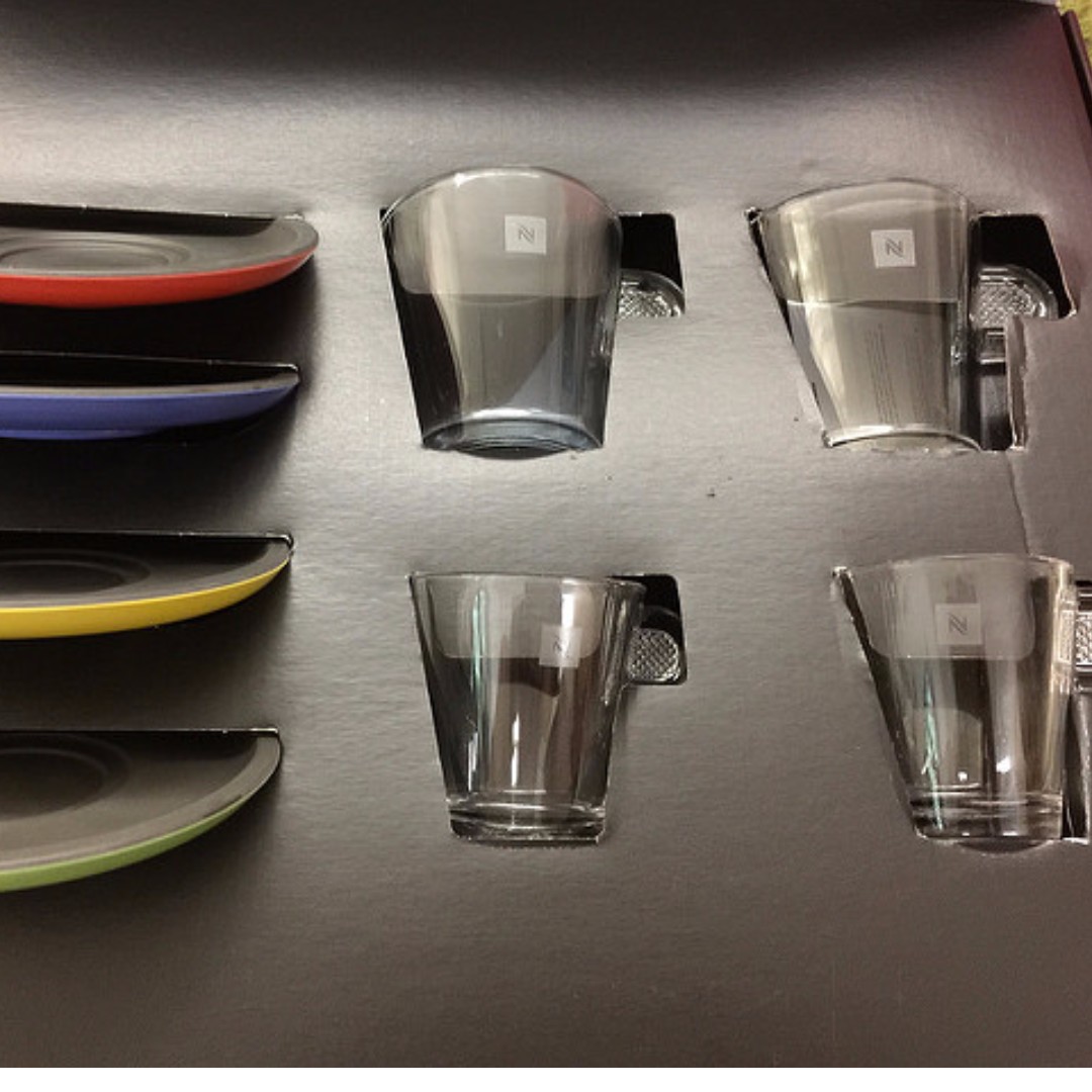 (減價) 全新 Nespresso VIEW 玻璃 Espresso 及 Lungo 咖啡杯 / VIEW Espresso and