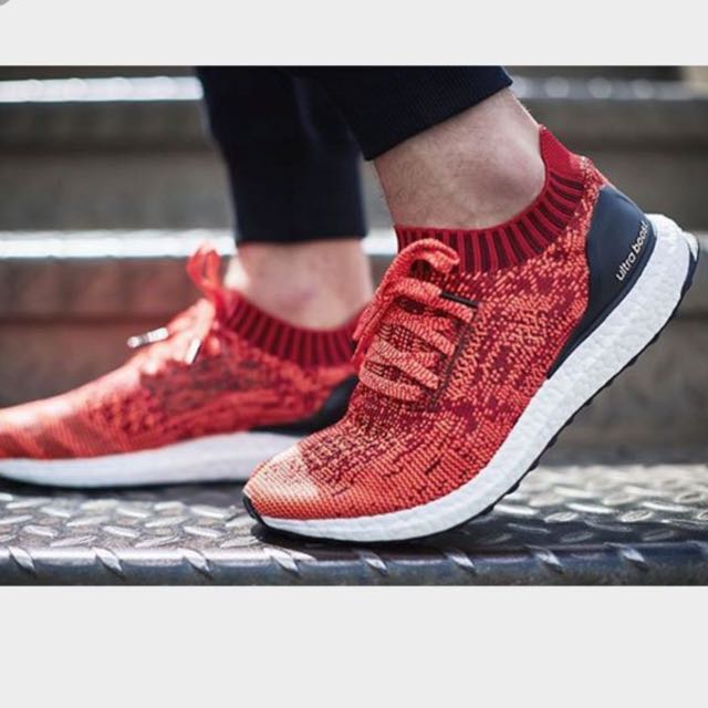 ultra boost uncaged solar red