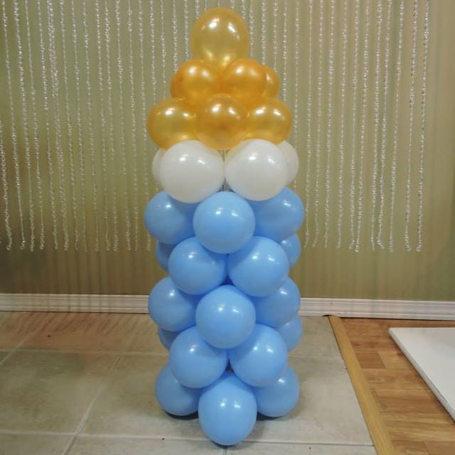 Baby bottle balloon hot sale column