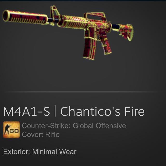 Csgo M4a1 S Chantico S Fire Mw Toys Games Video Gaming Gaming Accessories On Carousell - m4a1 s roblox