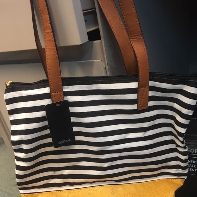 folded and hung backpack