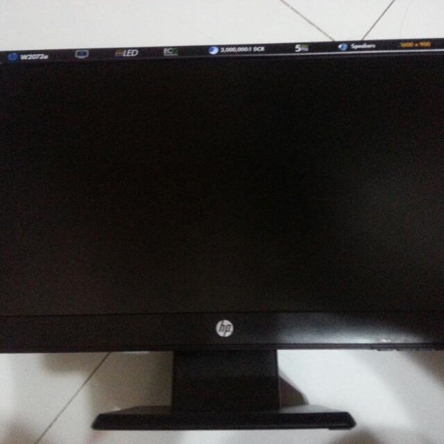 HP W2072a Monitor, Computers & Tech, Parts & Accessories, Monitor ...