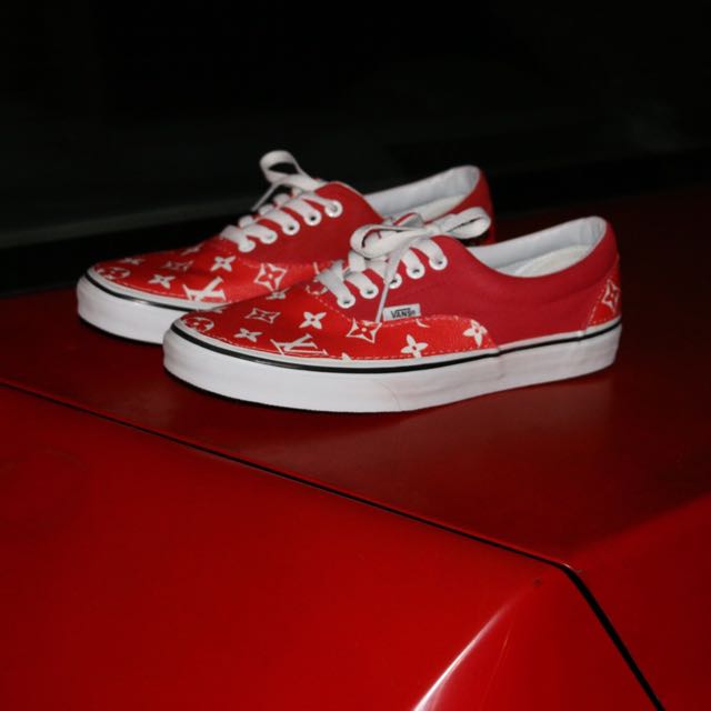 red vans custom