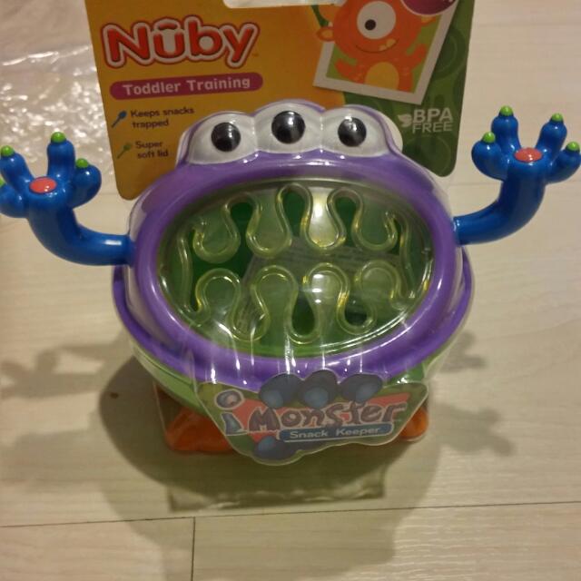 Nuby 3d Monster Biscuit Snack Keeper On Carousell