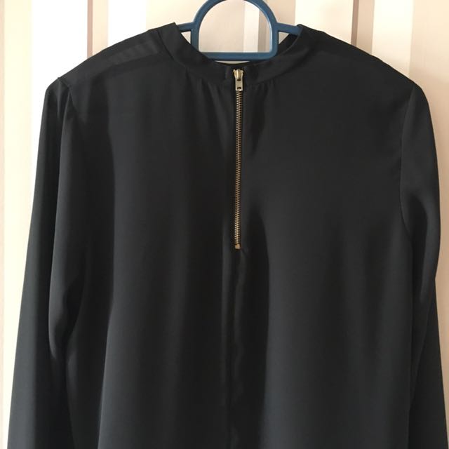 Primark Black Chiffon Blouse Women s Fashion Tops Blouses on Carousell