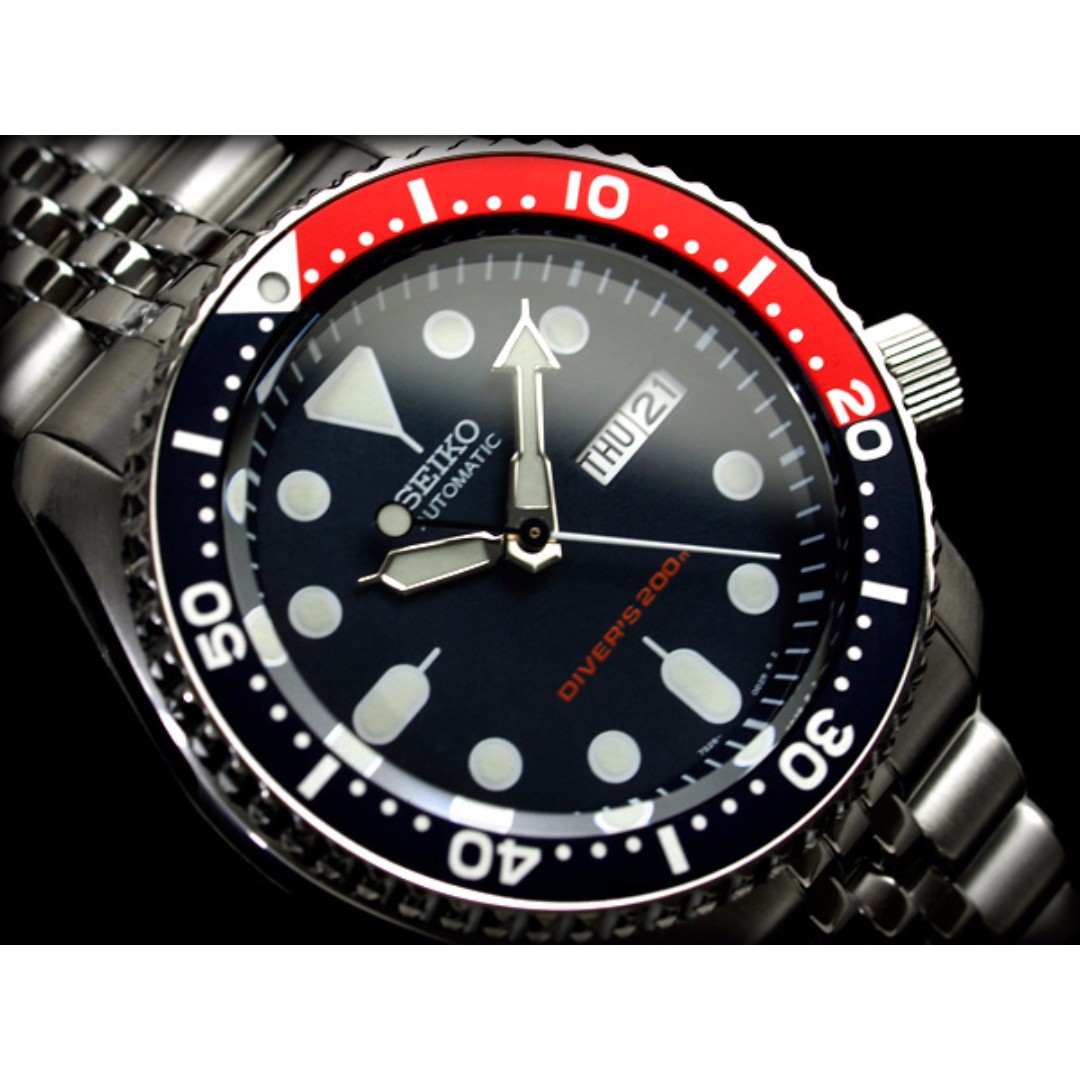 seiko automatic diver's 200m jubilee bracelet skx009k2