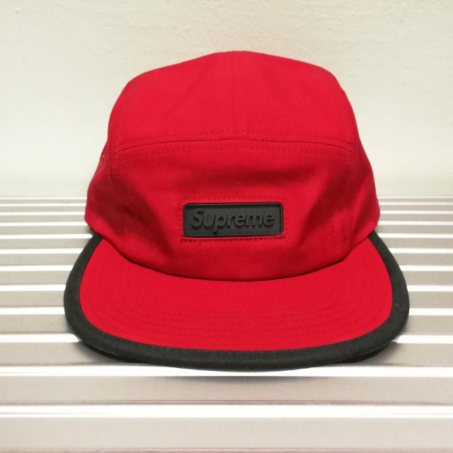 Supreme rubber 2025 logo camp cap