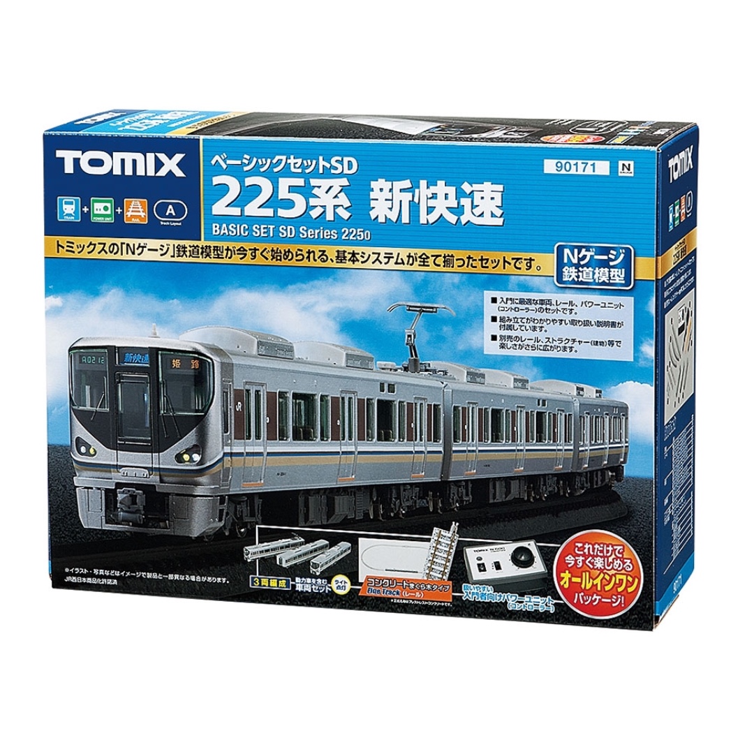 Tomix N Gauge 基礎套裝sd 225系新快速 鉄道模型入門套裝 興趣及遊戲 玩具 遊戲類 Carousell