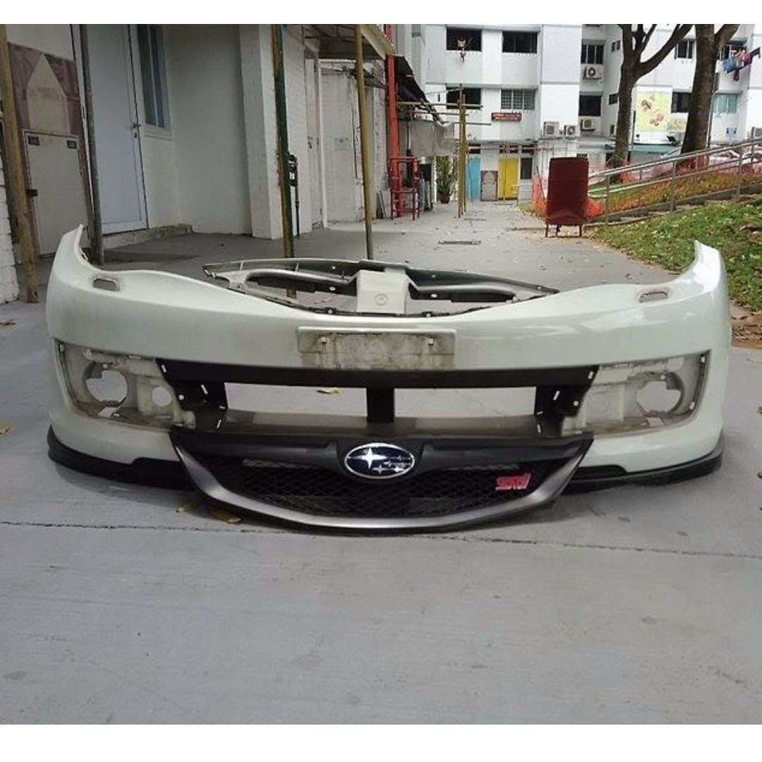 Used Original 2009 Subaru Impreza STI front bumper WITHOUT
