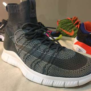 NIKE Free Flyknit Mercurial 灰色 全新 US9 灰呂布