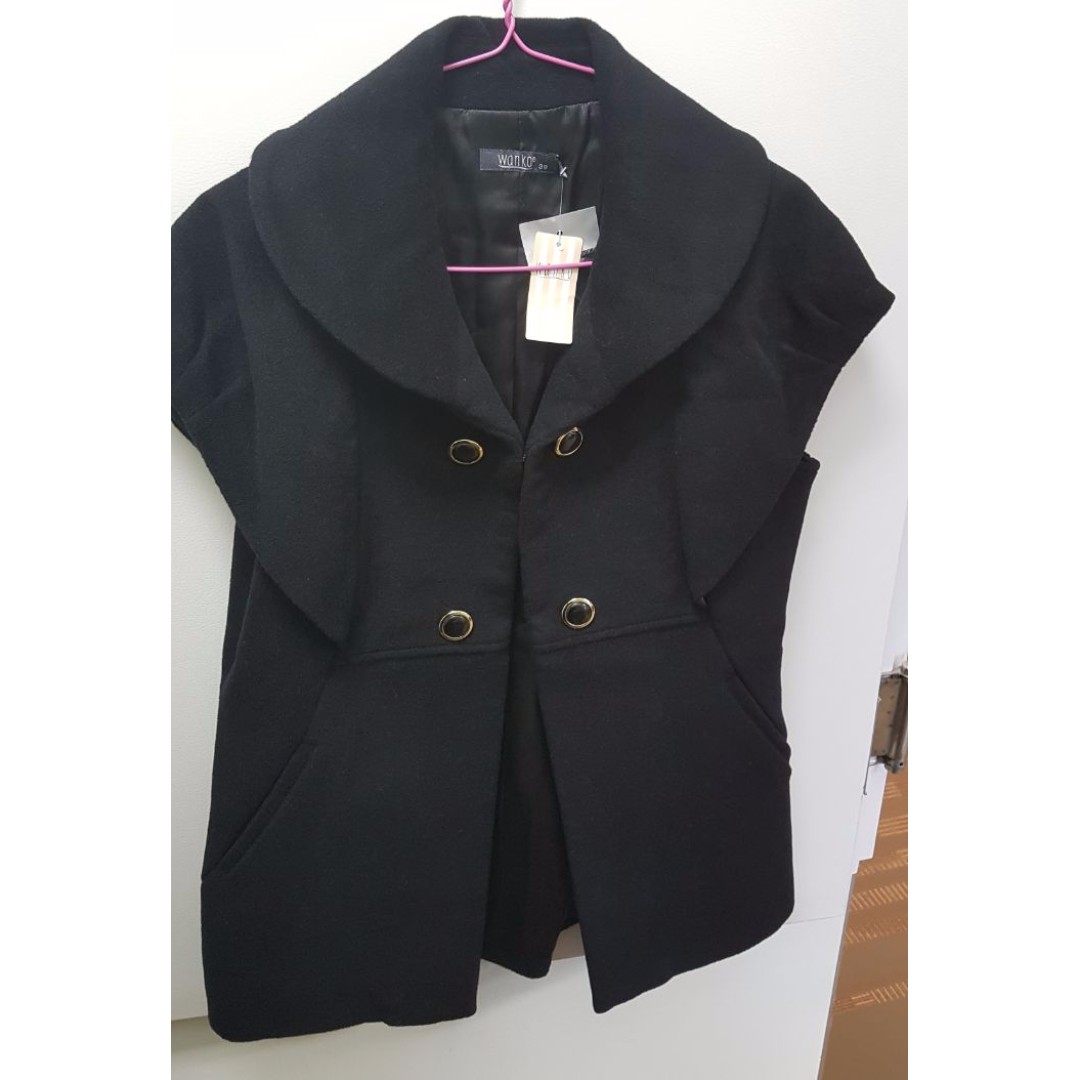 Black Color Wool Ladies Jacket, Women's Fashion, Coats, Jackets and ...