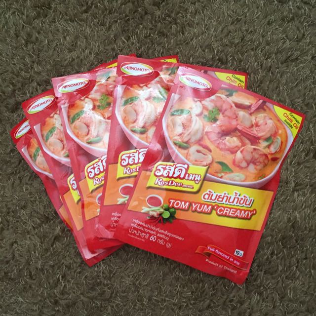 Bumbu Tom Yam Ajinomoto Makanan Minuman Makanan Instan Di Carousell