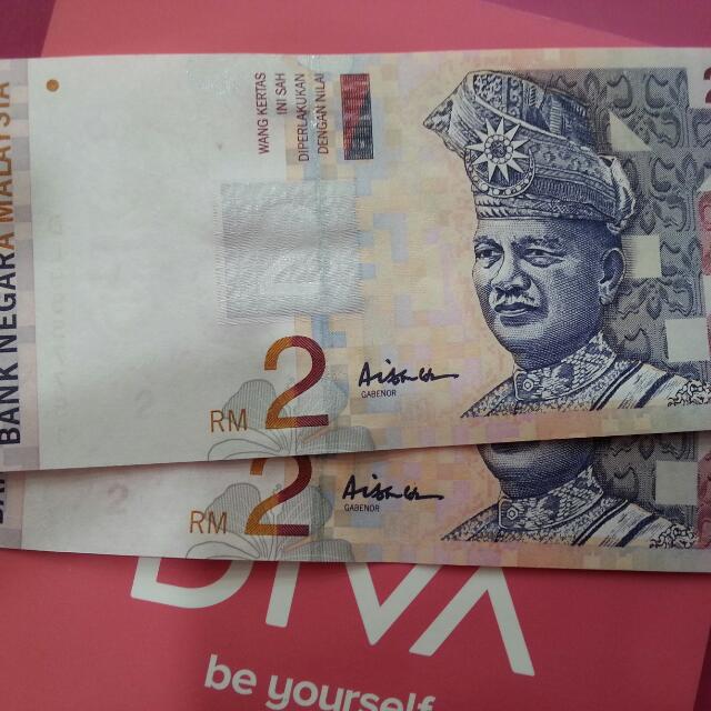 Duit Rm2 Sign Ali Abu Hassan Aisyah Antiques Currency On Carousell