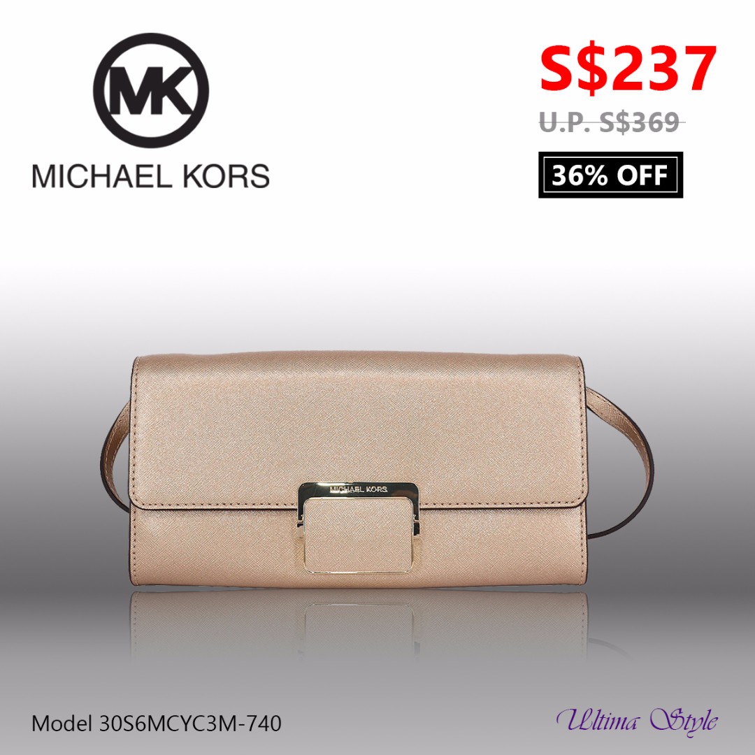 michael kors gold clutch
