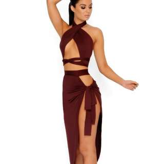 PRICE DROP! Multi-Way Wrap Two Piece Set Small