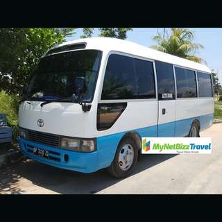Batam Transport 24 Seater Coaster Mini Bus Batam Transport
