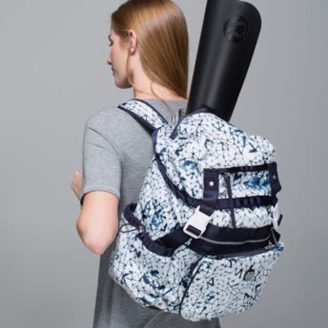 Lululemon traveling yogini rucksack store