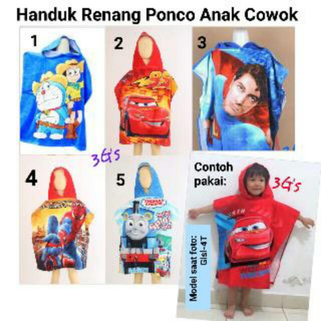 Pakaian Handuk Ponco Renang Bayi Anak Di Carousell