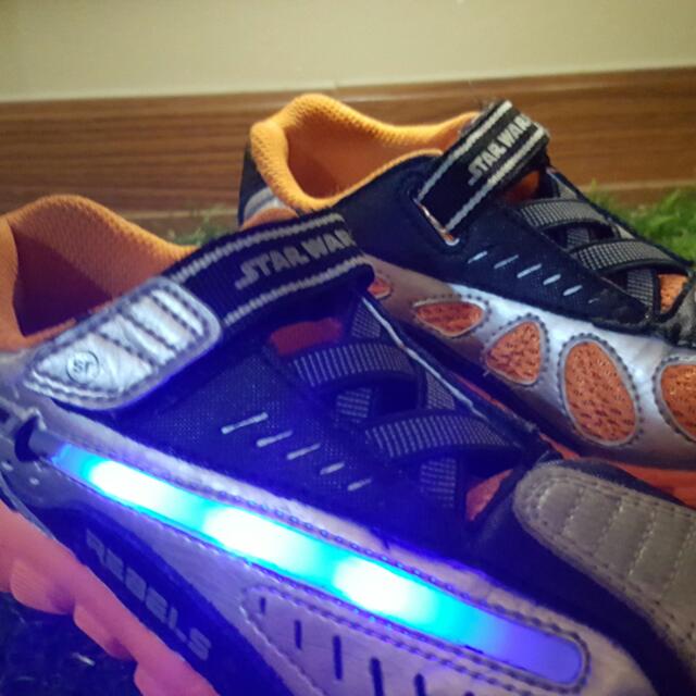 Star wars light up shoes sale