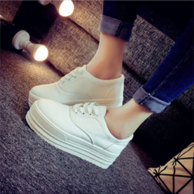 white platform dress shoes