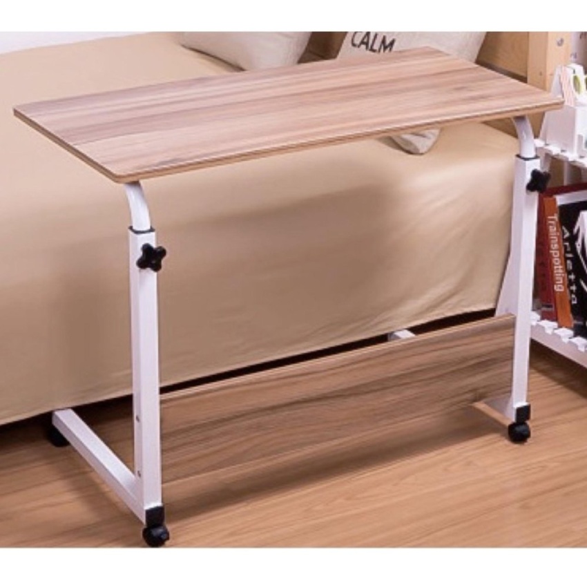 80cmx40cm Wheel Laptop Table Study Portable Bed Desk Pc Notebook