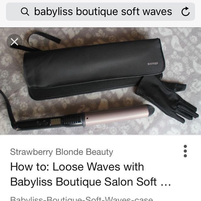 Babyliss Boutique Soft Waves Hair Wand Beauty Personal Care Hair on Carousell