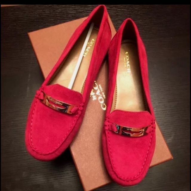 Coach hotsell suede flats