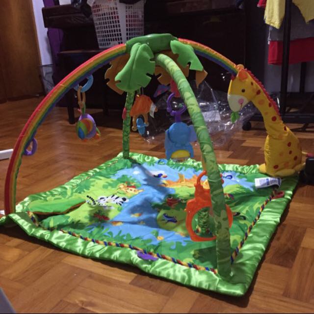 Fisher Price Tummy Time Mat Safari Theme Babies Kids Toys