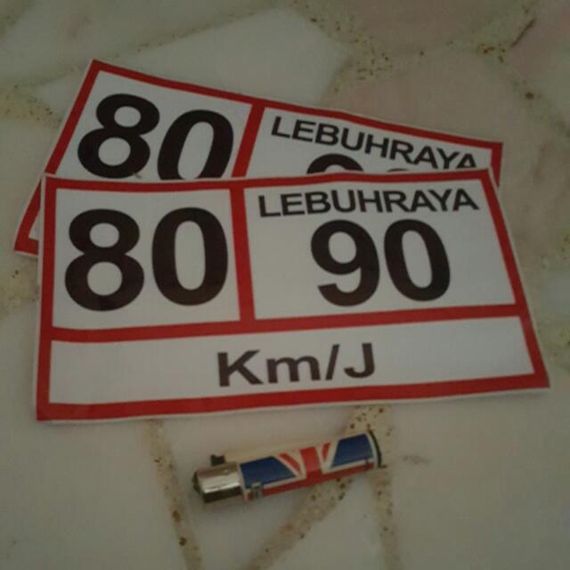 Hiace Malaysia Speed Limit Stickers Car Accessories On Carousell