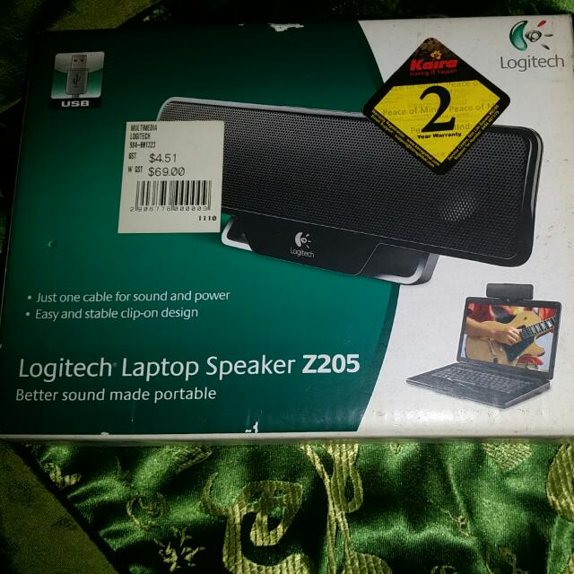 logitech laptop speaker z205