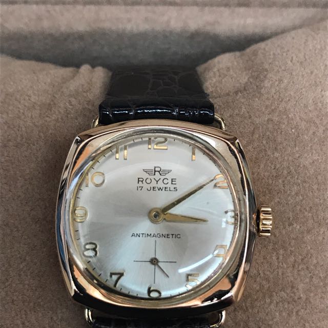 Vintage Boy Size Royce Automatic Watch Solid 9K Gold W0175