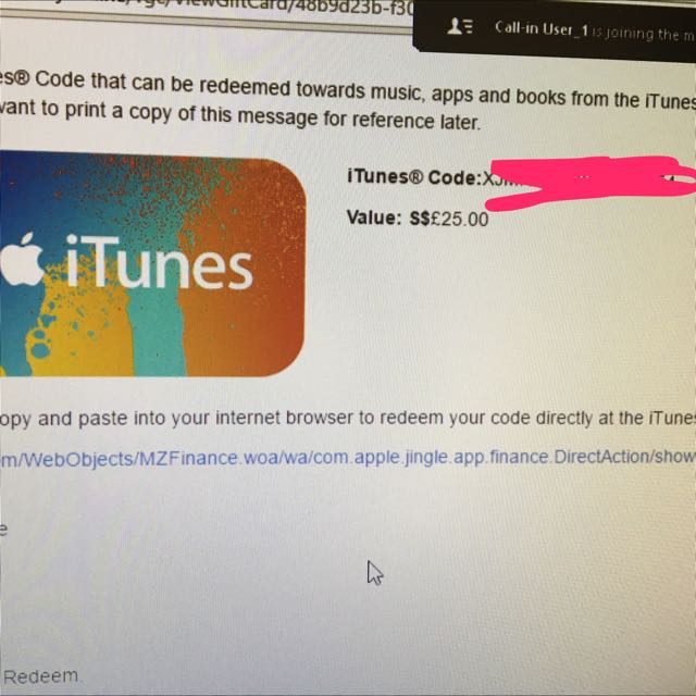 Singapore S 25 Itunes Store Gift Card Entertainment Gift Cards Vouchers On Carousell