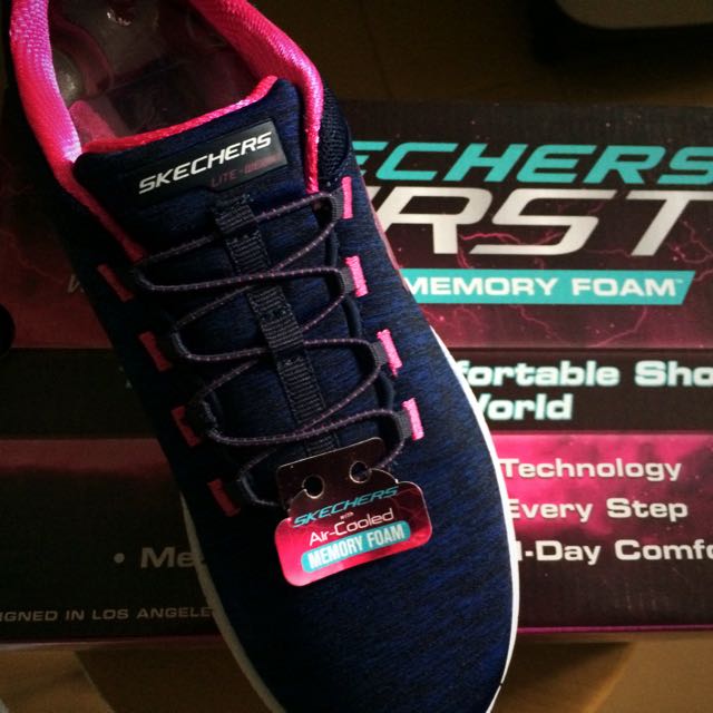 skechers burst air cooled memory foam