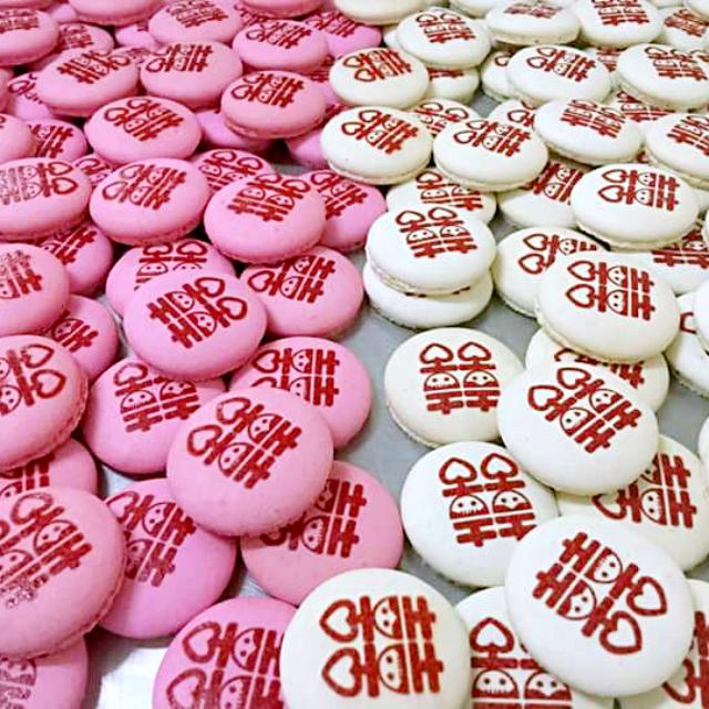 Wedding Favors Double Happiness 双喜 Macarons Food Drinks