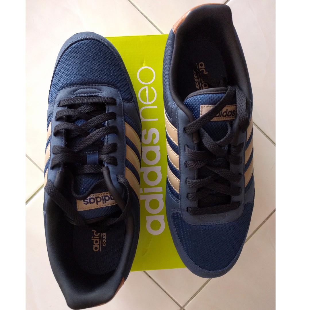 Adidas Neo Label City Racer Navy Blue Brown Men s Trainers Shoes size UK 7