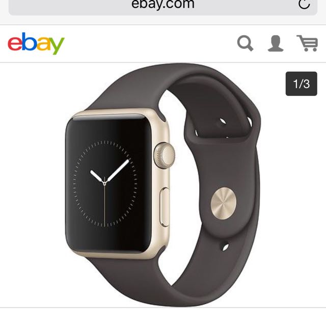 Apple Watch 2 Gold Aluminum Cocoa Band Mobile Phones Gadgets Mobile Phones iPhone iPhone 12 Series on Carousell