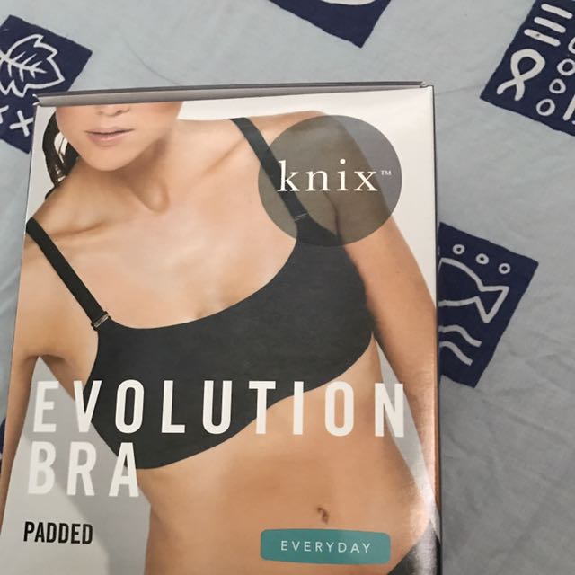 BNIB Knix Evolution Bra Padded Brown/black Size4, Women's Fashion,  Activewear on Carousell
