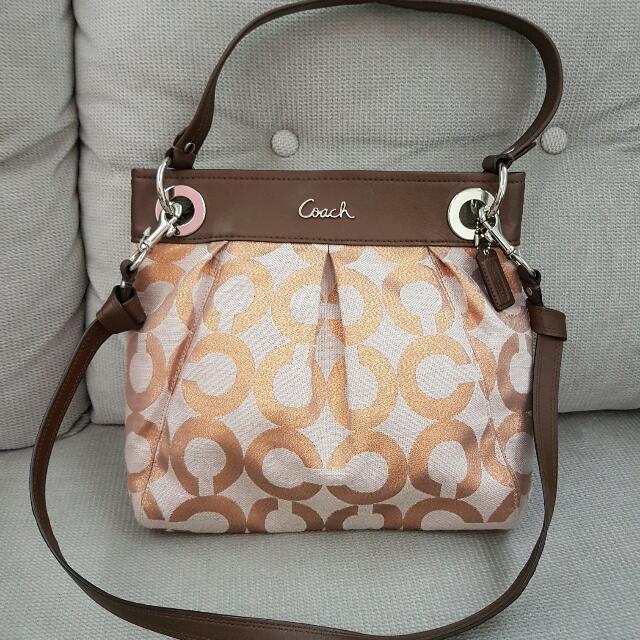 coach pink crossbody bag