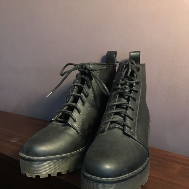 h&m combat boots