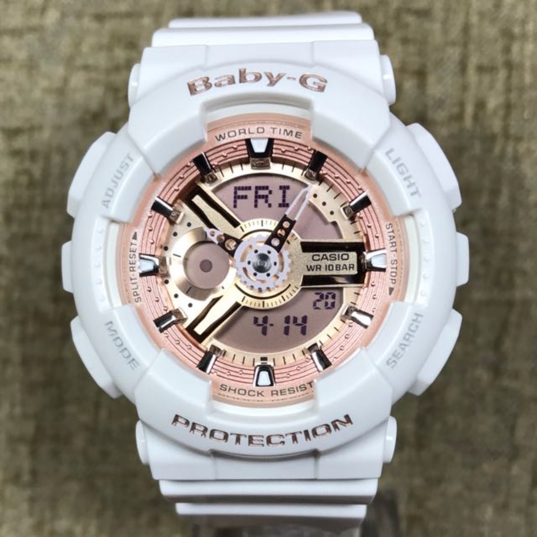 baby g ba 110 rose gold