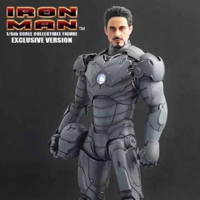 Hot toys iron on sale man gunmetal