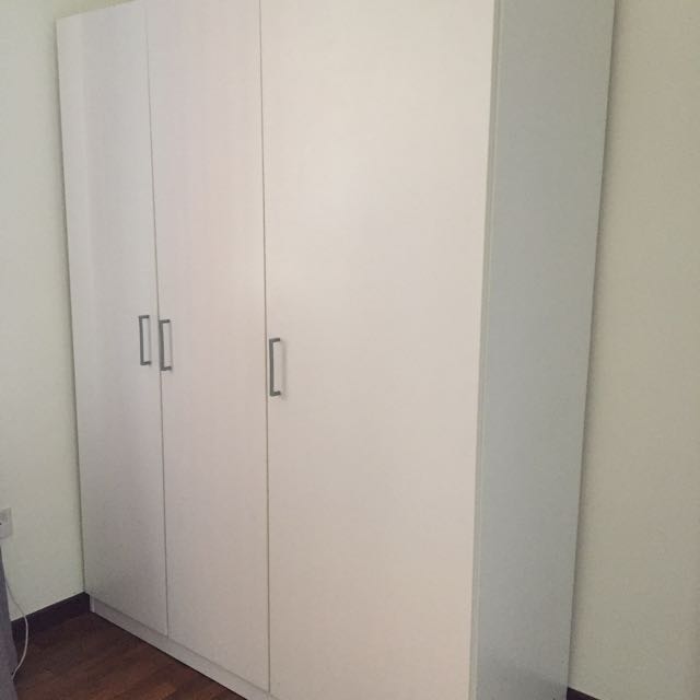 Ikea Dombas Wardrobe Cupboard Furniture Shelves Drawers On